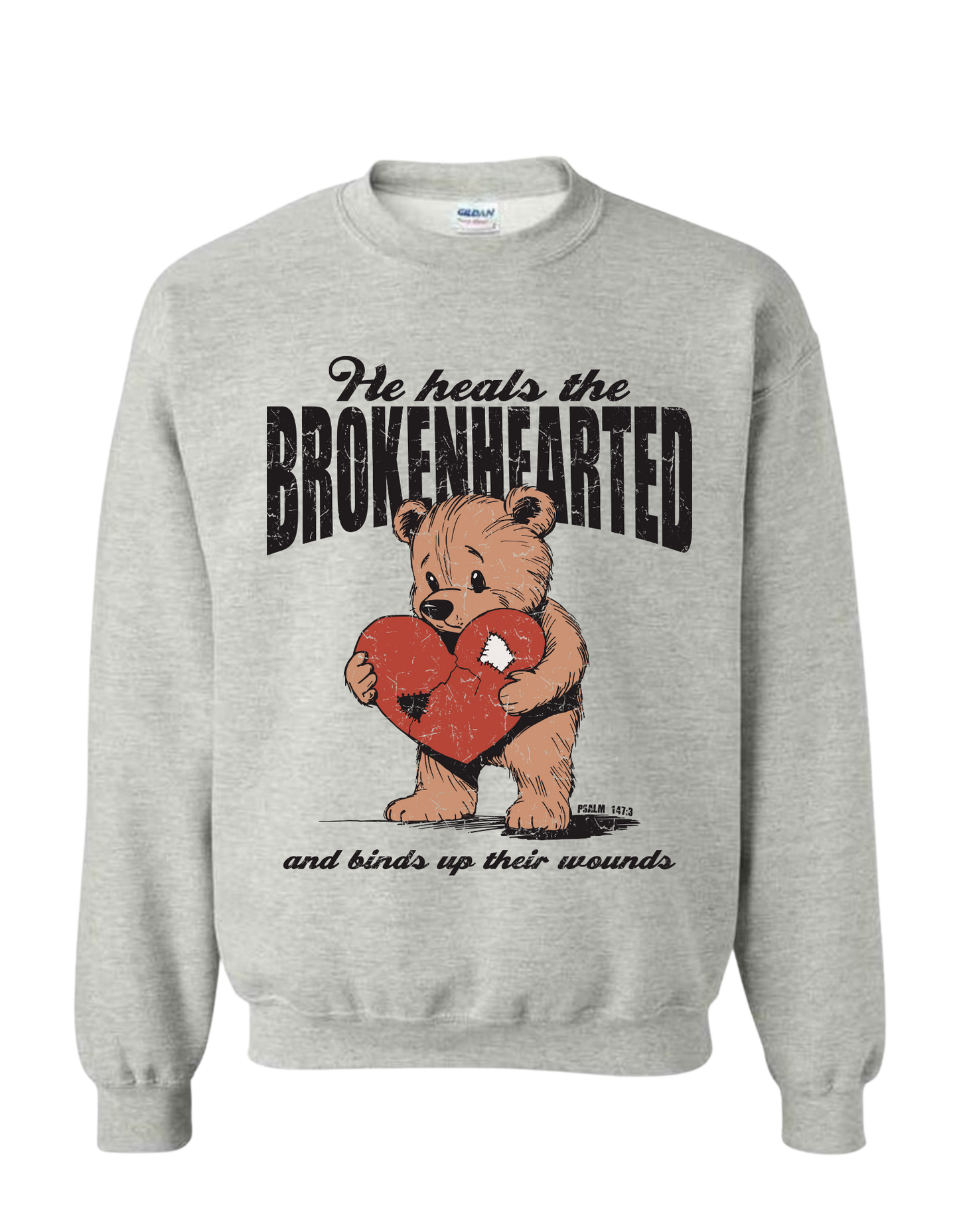HE HEALS THE BROKENHEARTED -SWEARTER