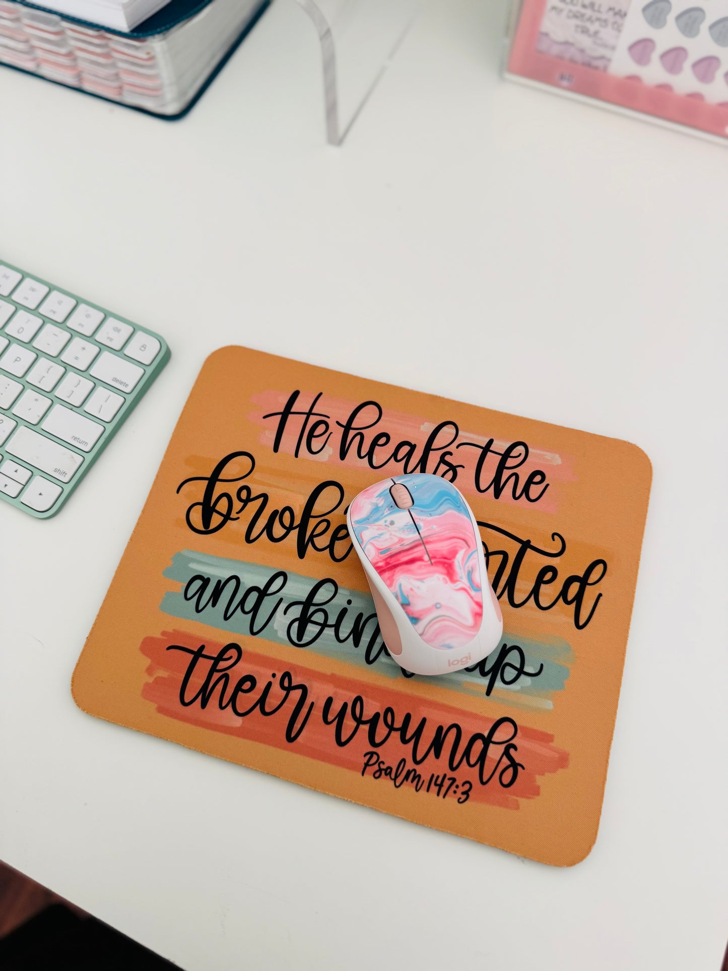 psalm 147:3 - Mouse Pad