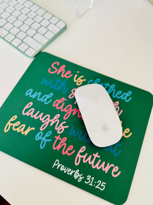 SHE IS CLOTHED- MOUSE PAD