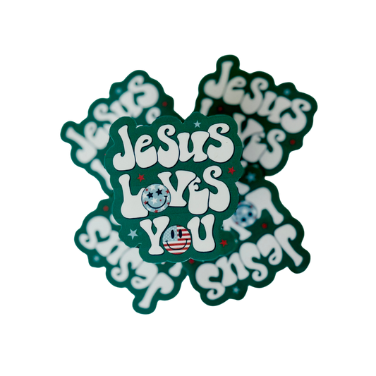 JESUS LOVES YOU - STICKER