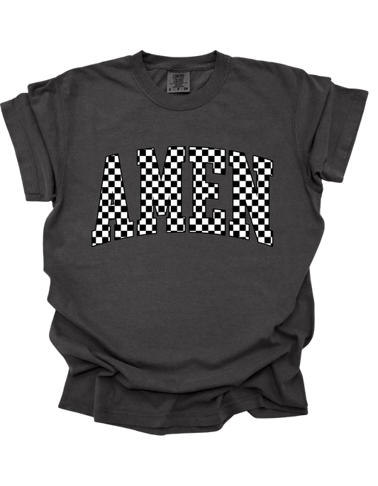AMEN CHECKER -TEE