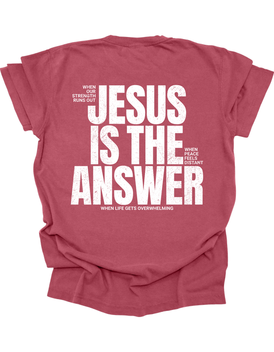 JESUS IS THE ANSWER - TEE