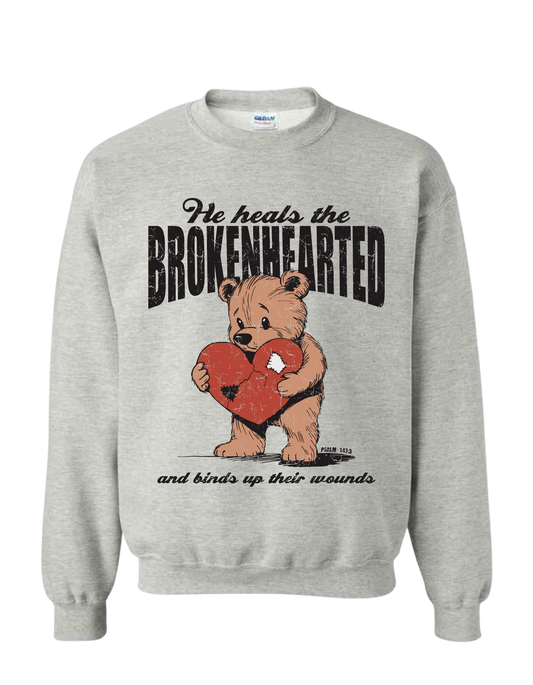 HE HEALS THE BROKENHEARTED -SWEARTER