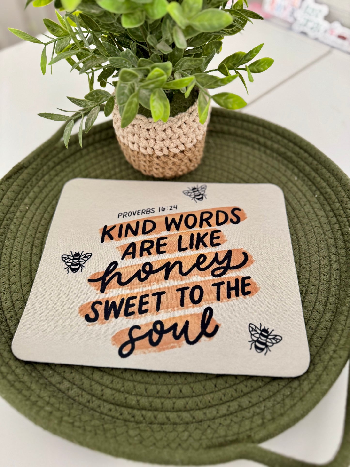 Proverbs 16:24 - Mouse Pad