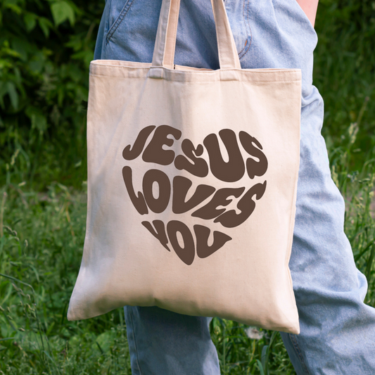 JESUS LOVES YOIU - TOTE BAG